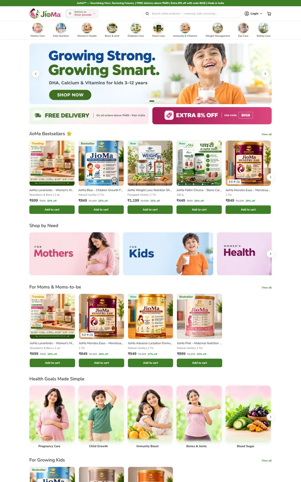 Dhristi Health desktop website by ZEDIX